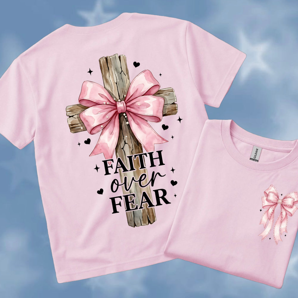 Faith Over Fear Bow Tee